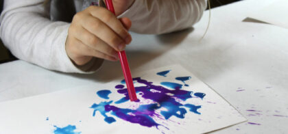 Ink Blow Painting